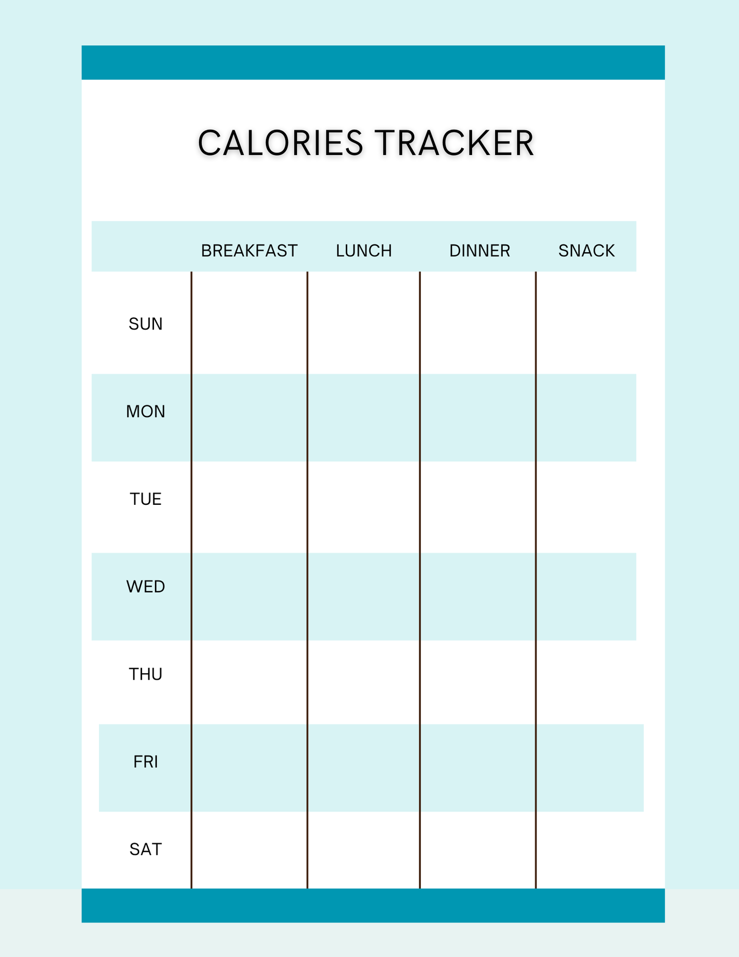 Calories Tracker